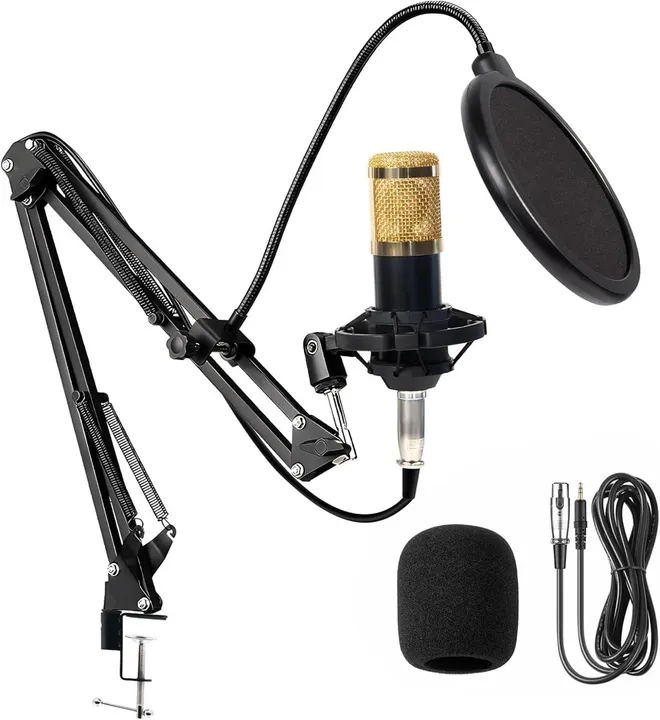 Kit microfone e braço articulado coibeu