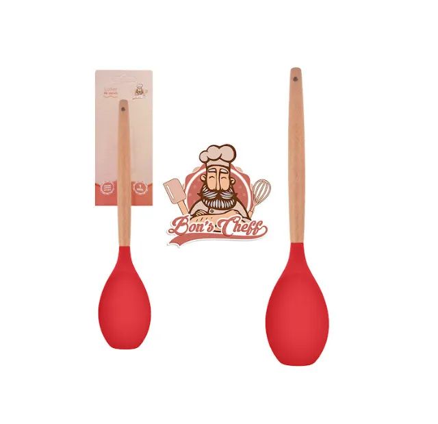 Colher Multiuso De Silicone Vermelha - 5061