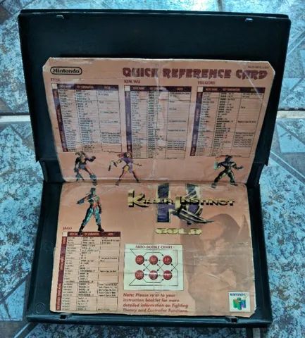 Quick Reference Card e Caixa (Adaptada em capa de fita VHS) - Killer Instict N64 - Foto 4