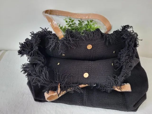 Bolsa de lona feminina - Grande - Foto 4