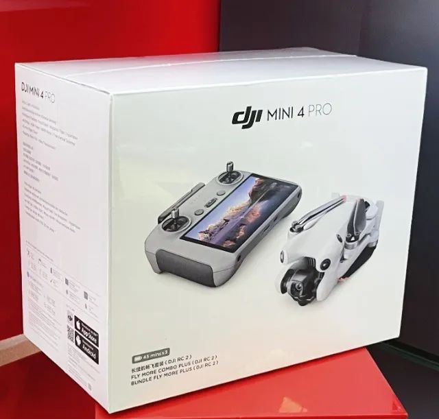 DJI Drone Mini 4 Pro Fly More Combo Plus com Tela - Produto Novo, Lacrado com Garantia.