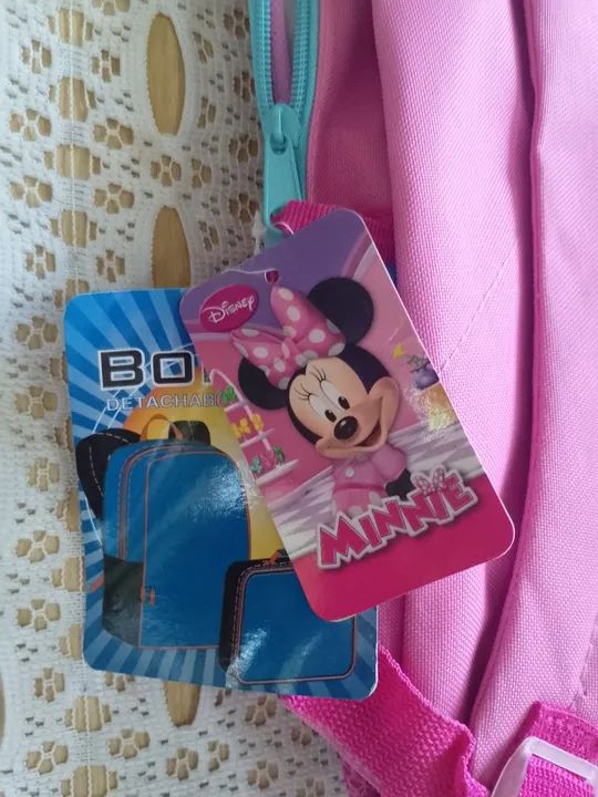 Mochila Infantil Nova da Minnie com lancheira  - Foto 5