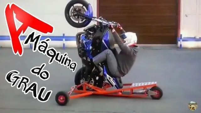 Maquina do Grau suporte empinar moto 12 X sem juros - Foto 3