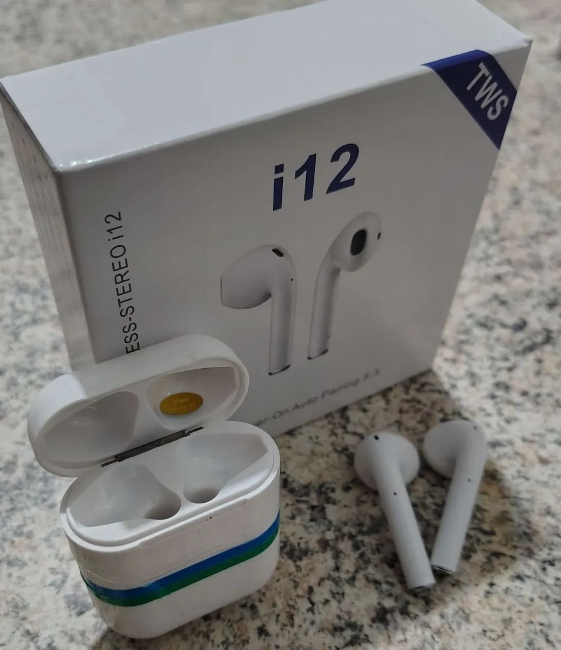 Fone de Ouvido Bluetooth TWS i12 - Novo - Foto 4