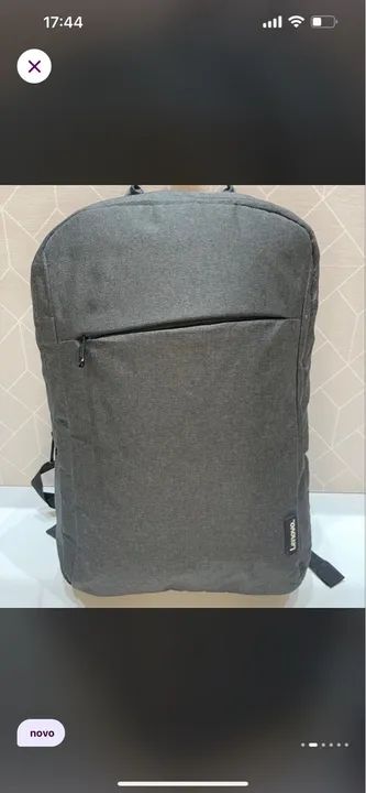 Mochila Lenovo Cinza