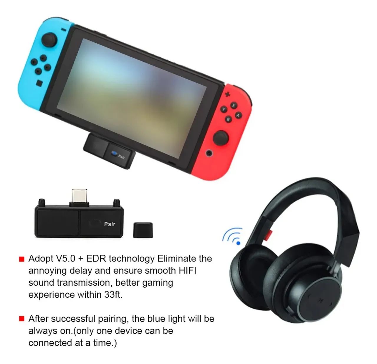 Transmissor E Receptor De Áudio Bluetooth Sw01 Tipo C - Foto 4