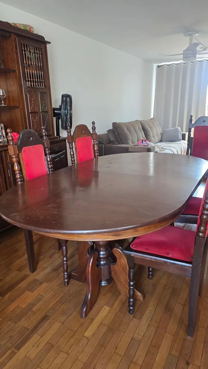 Mesa de Jantar Oval com 6 Cadeiras - Foto 4