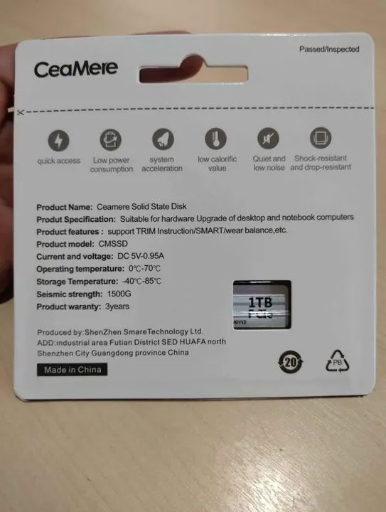 SSD M2 Nvme 1tb CeaMere (Novo) - Anápolis  - Foto 2