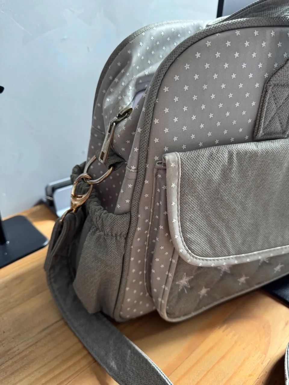 Bolsa Maternidade Estrelas Cinza - Batistela Baby - Foto 4