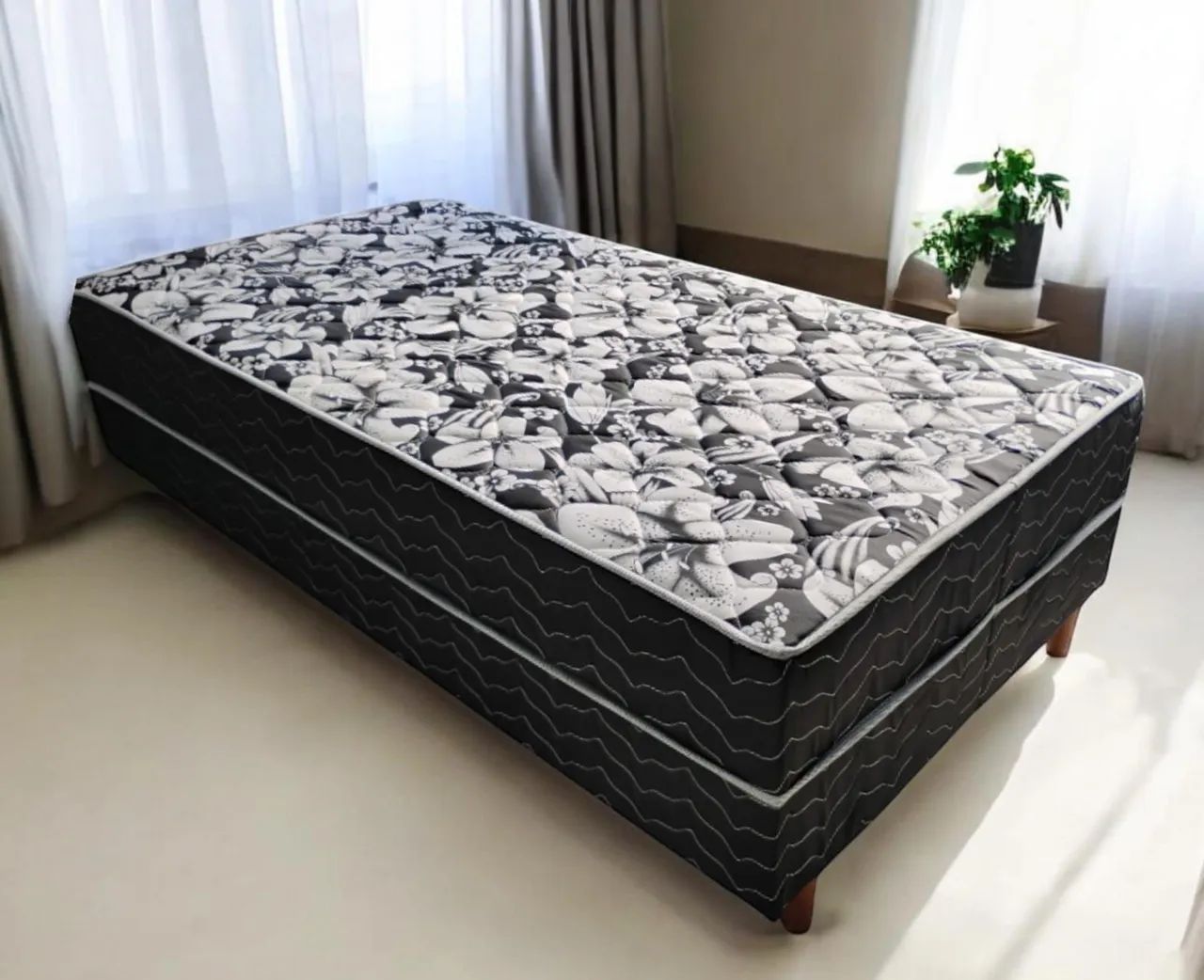 CAMA DE SOLTEIRO, UNIBOX DE ESPUMA 