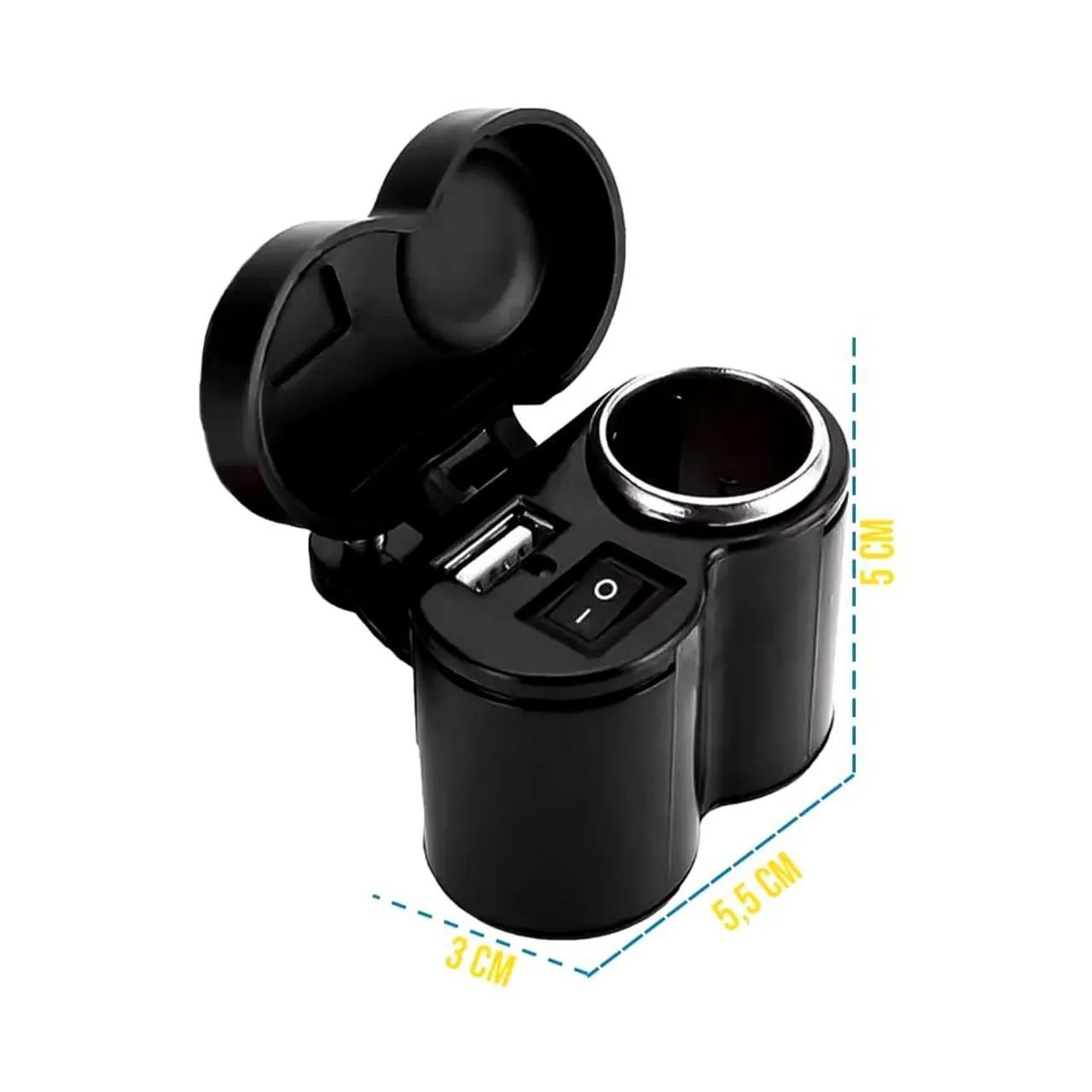 Carregador com portas  usb de celular para moto Ios ou Android - Foto 5