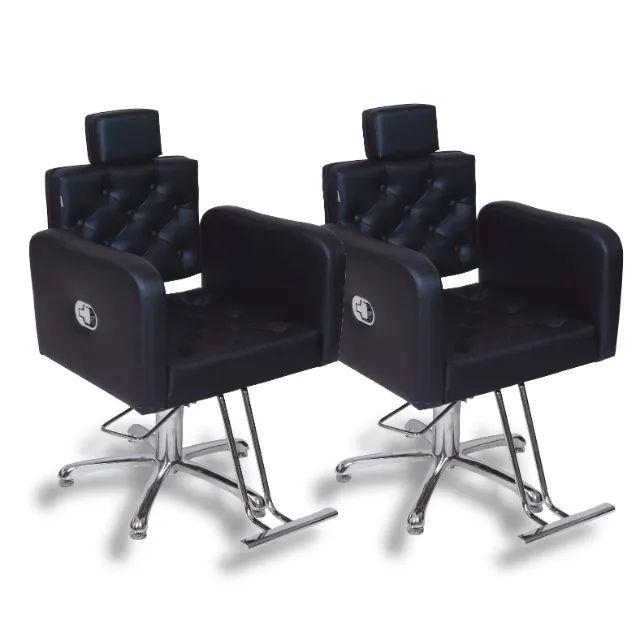 Kit 2 Cadeira Reclinável de Salão de Beleza / Barbearia (o par)