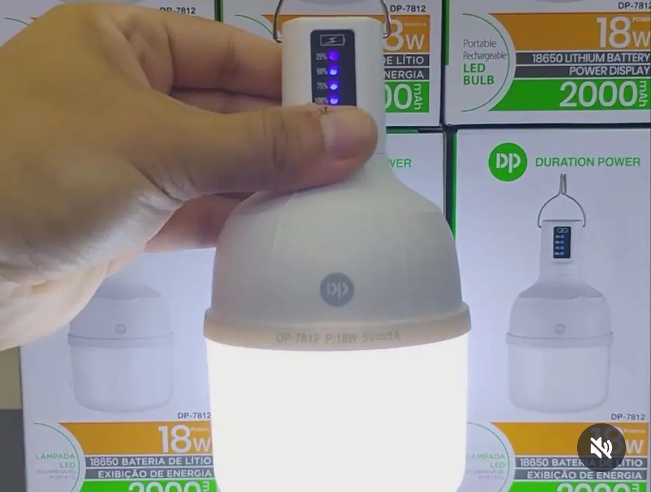 Luminária LED Recarregável para Camping - DP 7812 - Foto 3