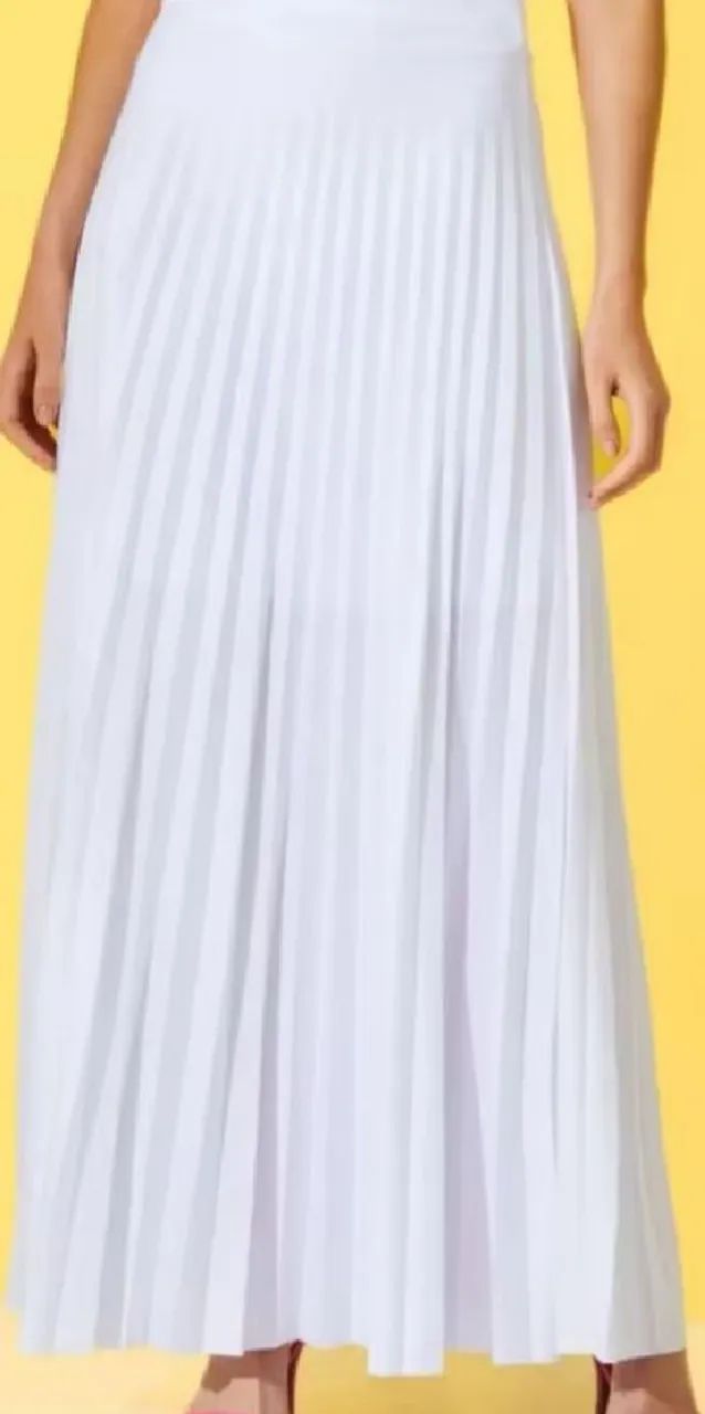 Saia longa plissada