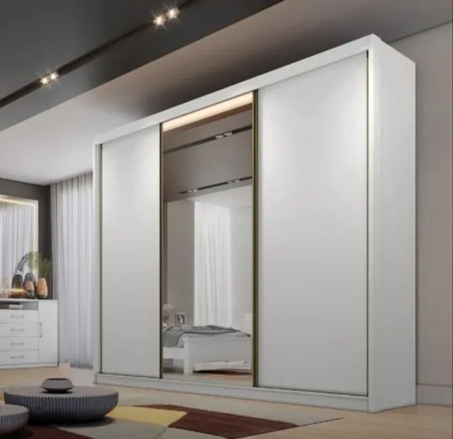Guarda Roupa 100% MDF 3 Portas 8 Gavetas varios modelos