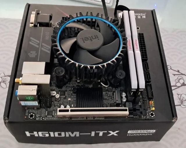 Placa mãe H610m mini Itx (Nova) i3 12100F Memo 2x8gb Leiam o anuncio!