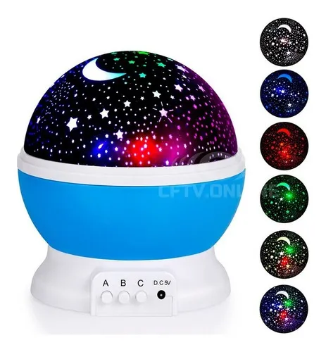 Luminária Abajur Quarto Infantil Mesa Projetor Globo Estrela
