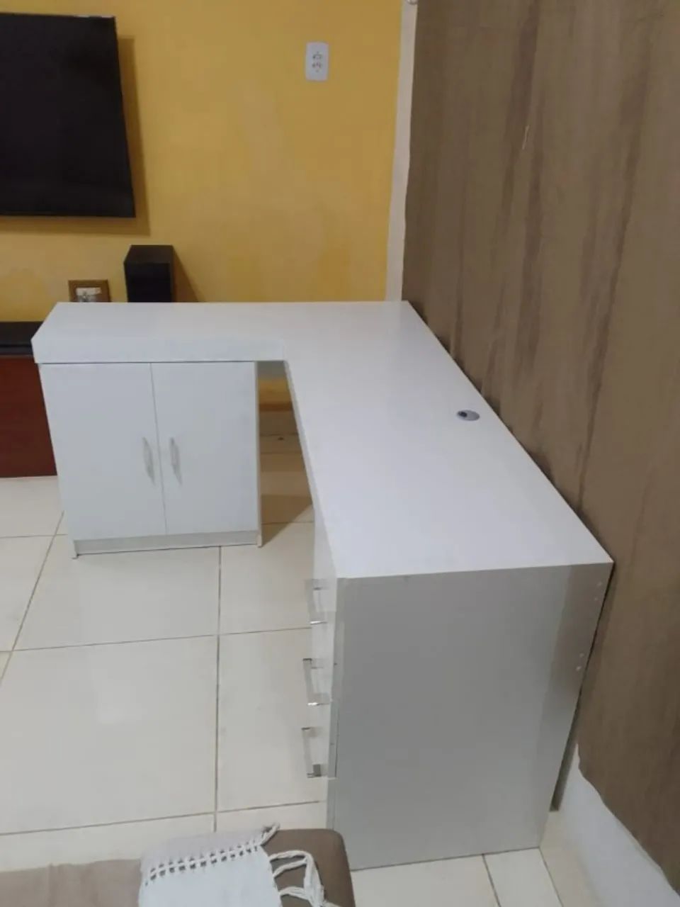 Mesa em L para escritório  - Foto 2