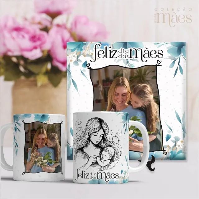 Kit Presente Caneca + Azulejo Personalizado! 