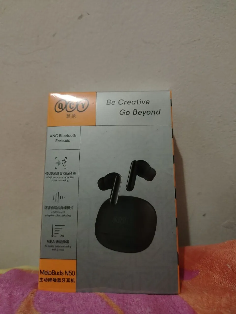 Fone de ouvido QCY MeloBuds N50 com ANC