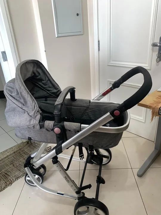 (30%OFF) KIT COMPLETO!carrinho+bebê conforto com base,MARCA SAFETY 1ST,ÓTIMO ESTADO - Foto 5