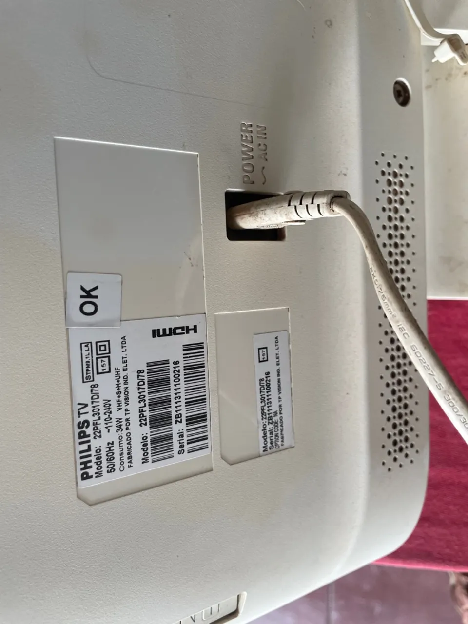 TV Philips 22PFL3017D/78 tv e monitor só venda