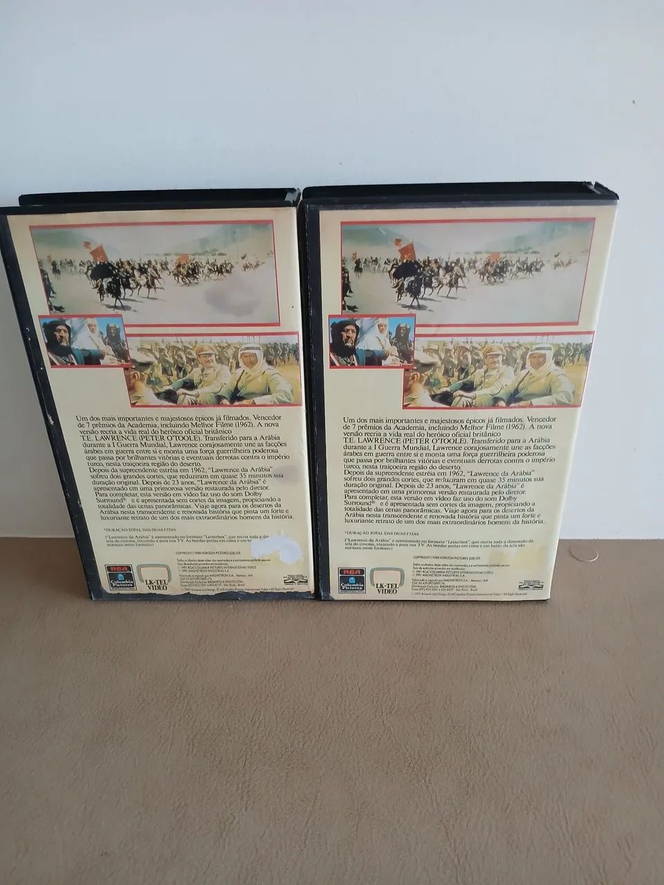 Fita Dupla VHS - Lawrence da Arábia - David Lean  - Raro - Foto 2