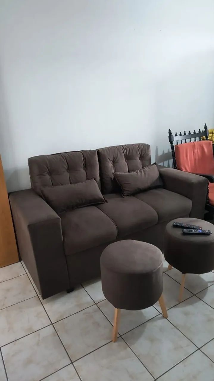 Kit 3 lugares com puffs  - Foto 2