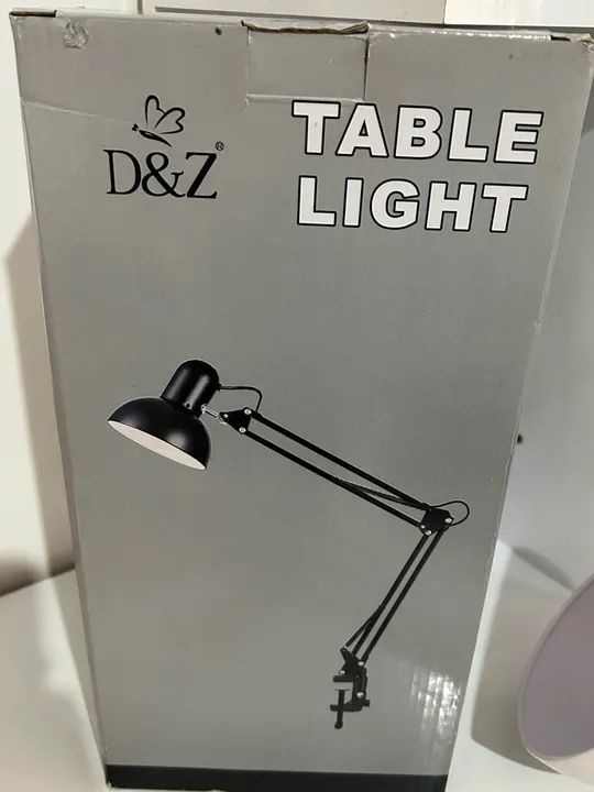 Luminária de Mesa Articulada com Clip - Branca - Foto 2