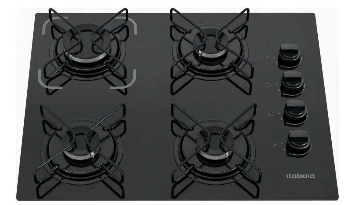 Cooktop italaia essencial 4 bocas preto 