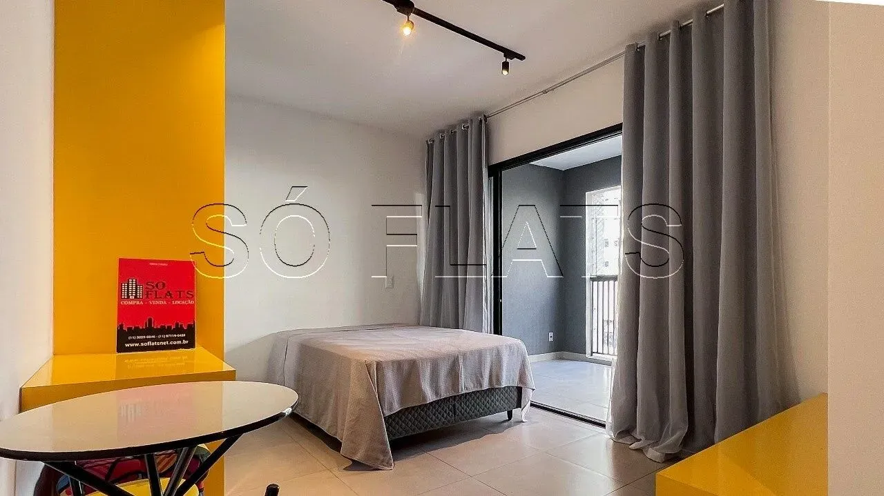 Apartamento estilo studio disponível para locação no bairro de Higienópolis.