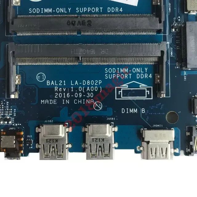 Placa Dell inspiron Bal21 LA-D802P  15 5567 CN-081YW5 081yw5 SR2ZU I5-7200U ddr4  - Foto 4
