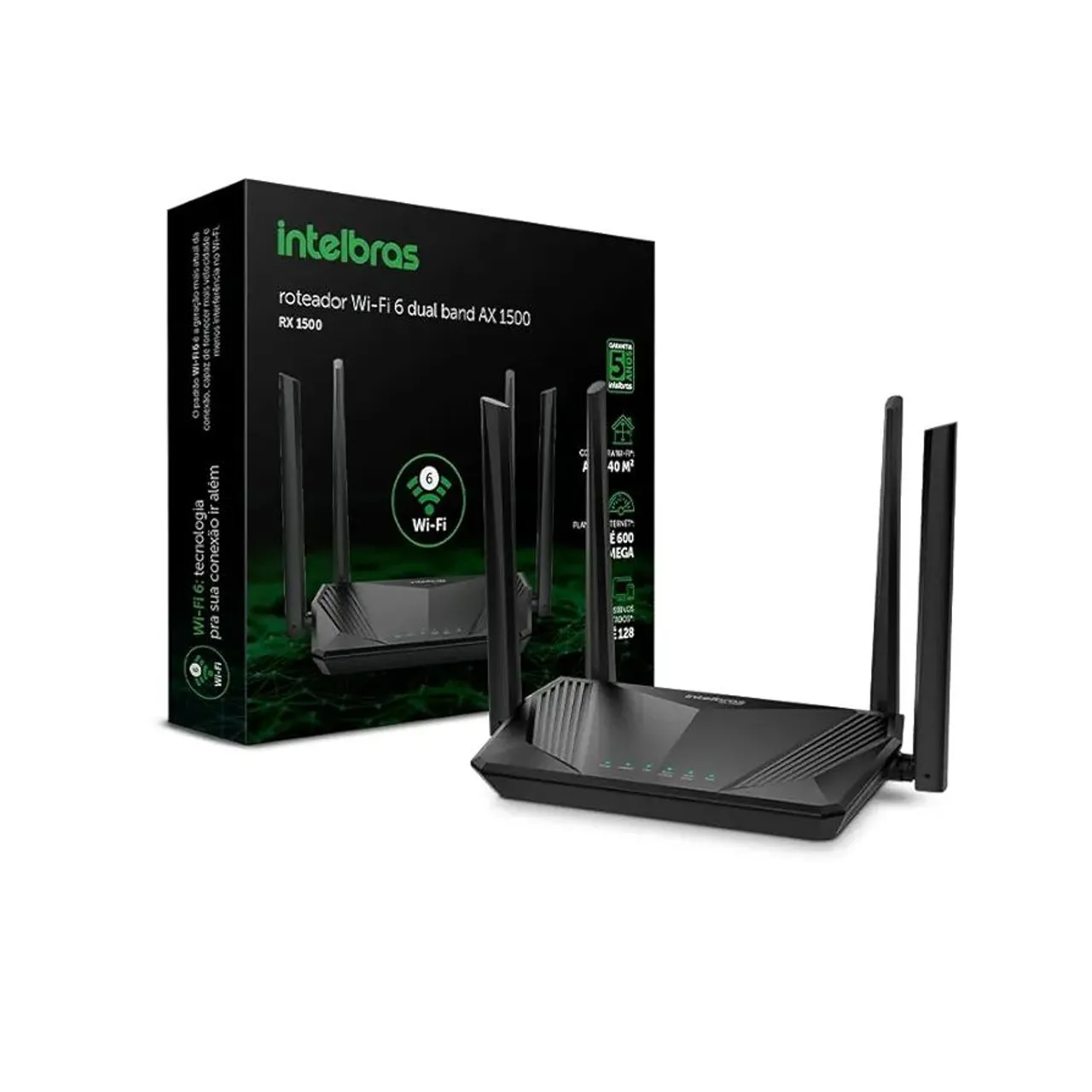 Roteador Intelbras Wi-Fi 6 Dual Band AX 1500