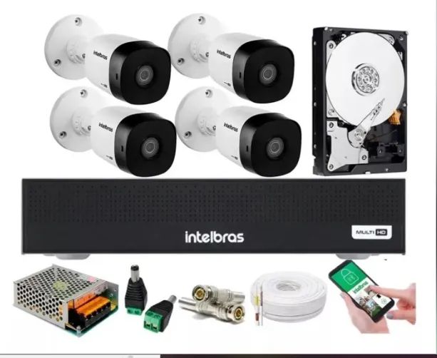 Cameras de Seguras Intelbras - Cameras de Segurança HikVision - Instaladas 