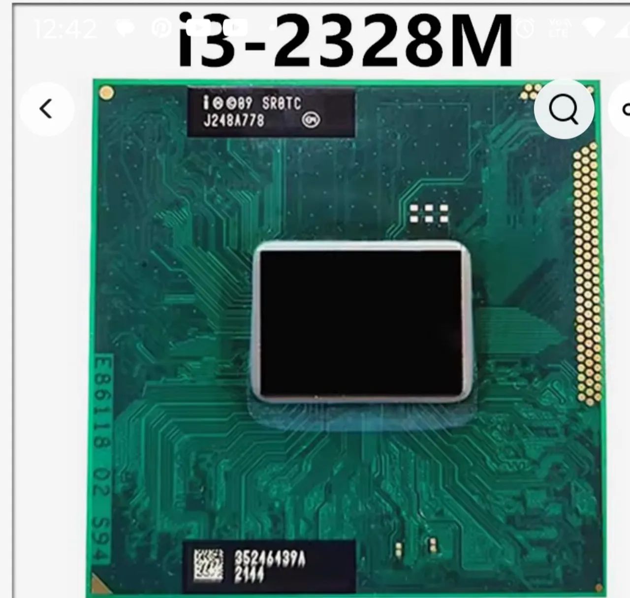 Processador Intel i5 2450  2.4. ghz note. acer e1 571, hp g4, outros 