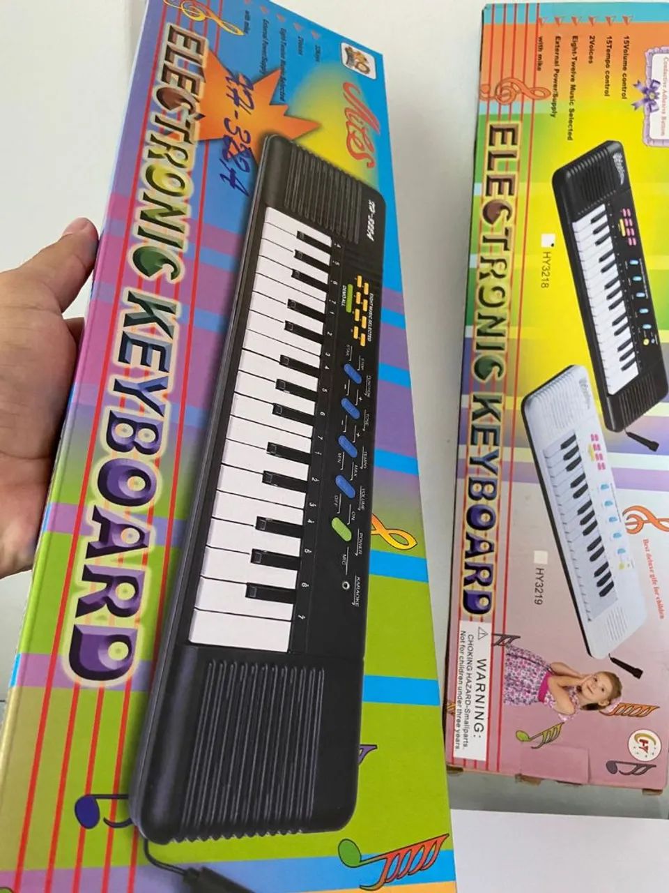 Teclado Infantil Musical 32 Teclas Keys Com Microfone - Foto 3