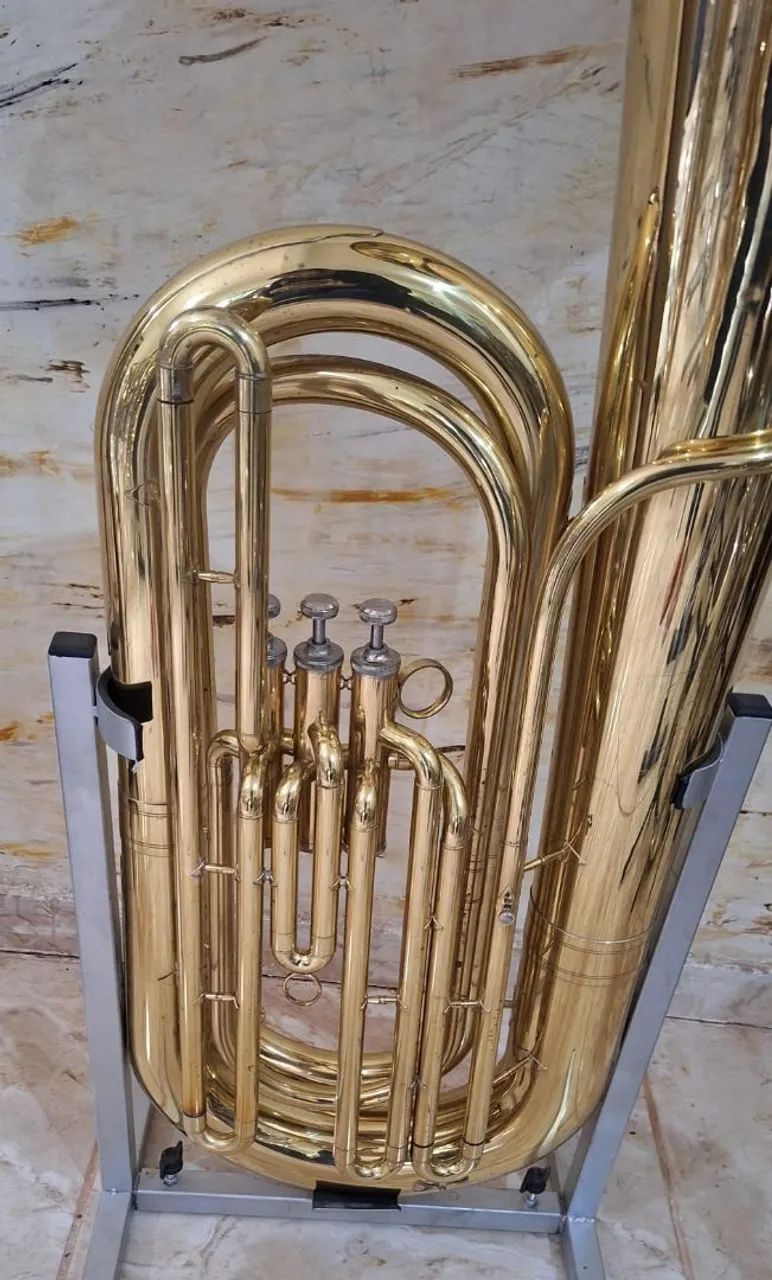 Tuba Bombardão New York- NY, Sib 3/4 - 3 Pistos. - Foto 3