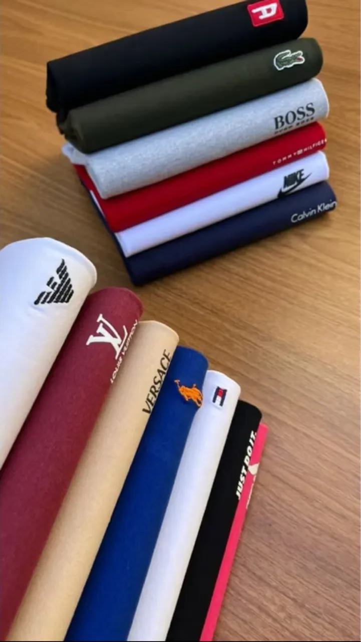 Camisetas de Marca - Diversas cores e modelos