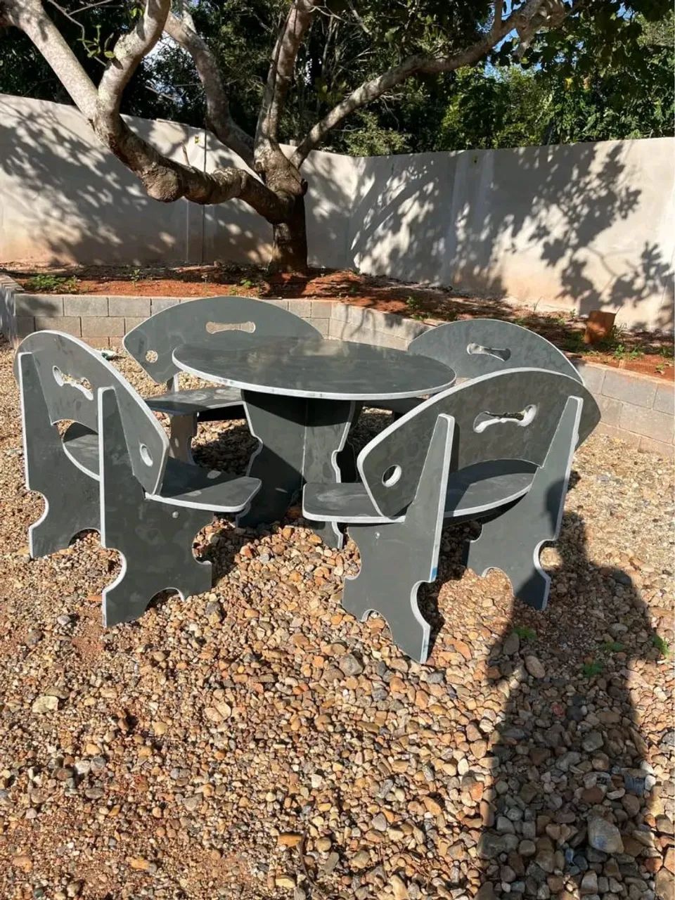 Mesa pedra de ardósia polida e pintada  - Foto 3