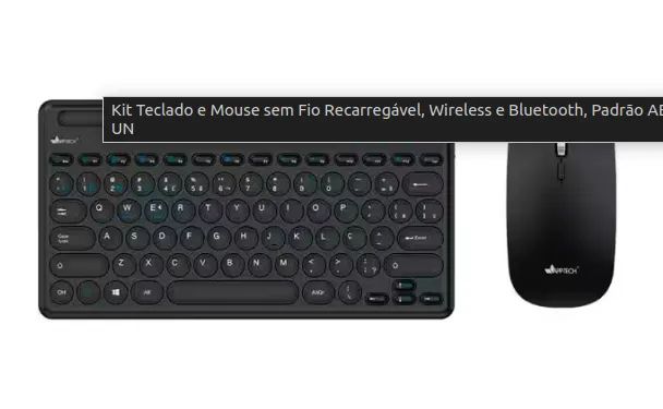 Teclado e Mouse sem Fio Recarregável, Wireless e Bluetooth, App-Tech - Foto 3