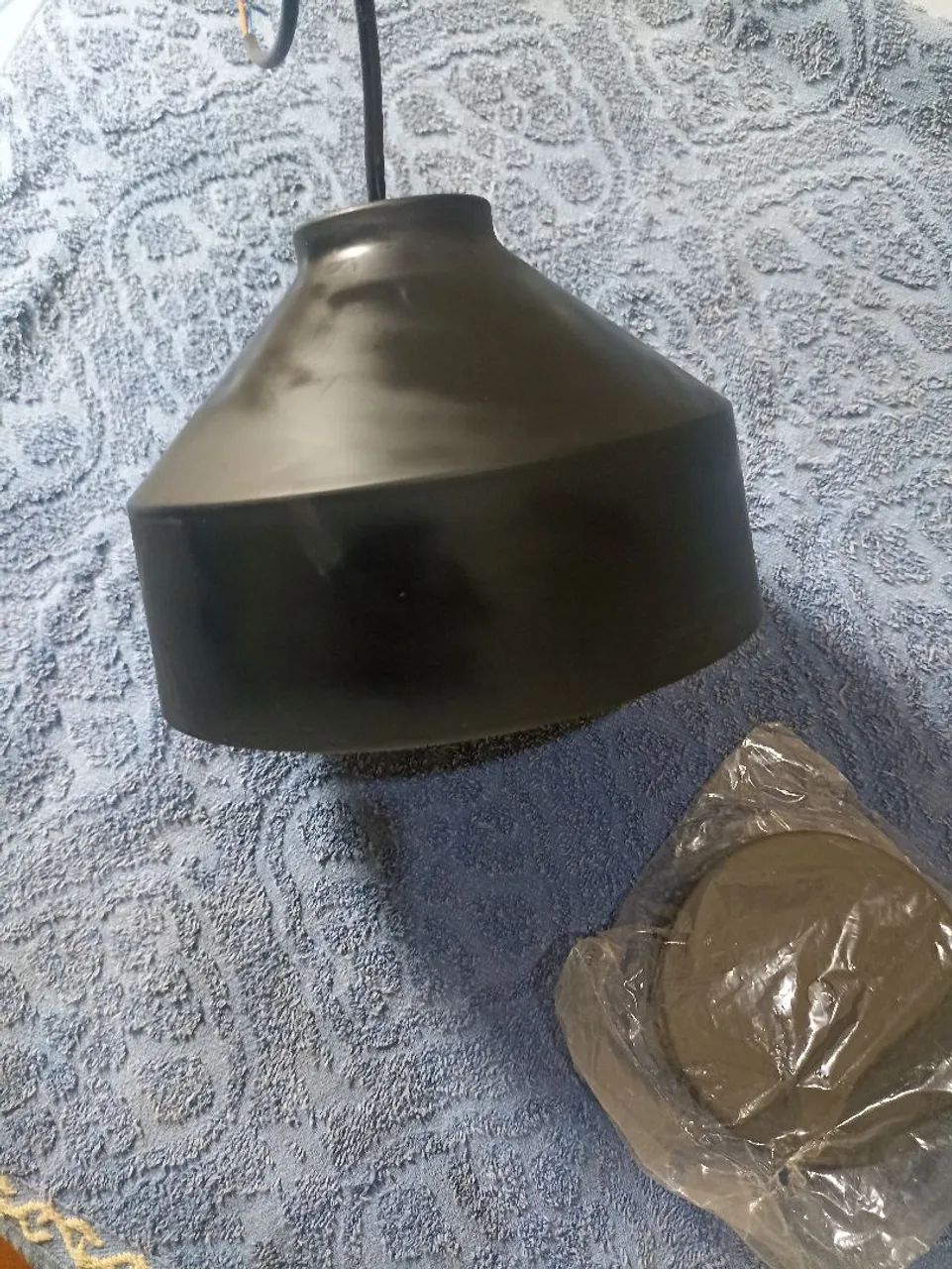 Lustre Cúpula Preto - Foto 3