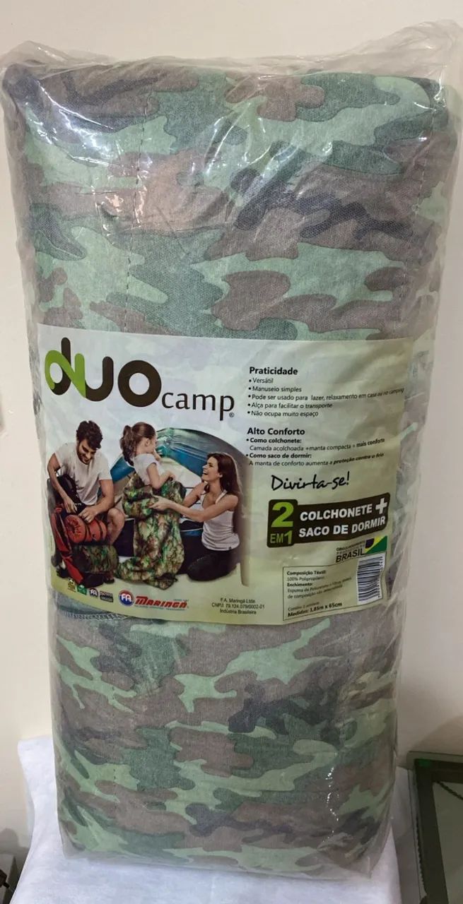 Saco de Dormir F.A Colchões Duo Camping 1.85x0.65cm