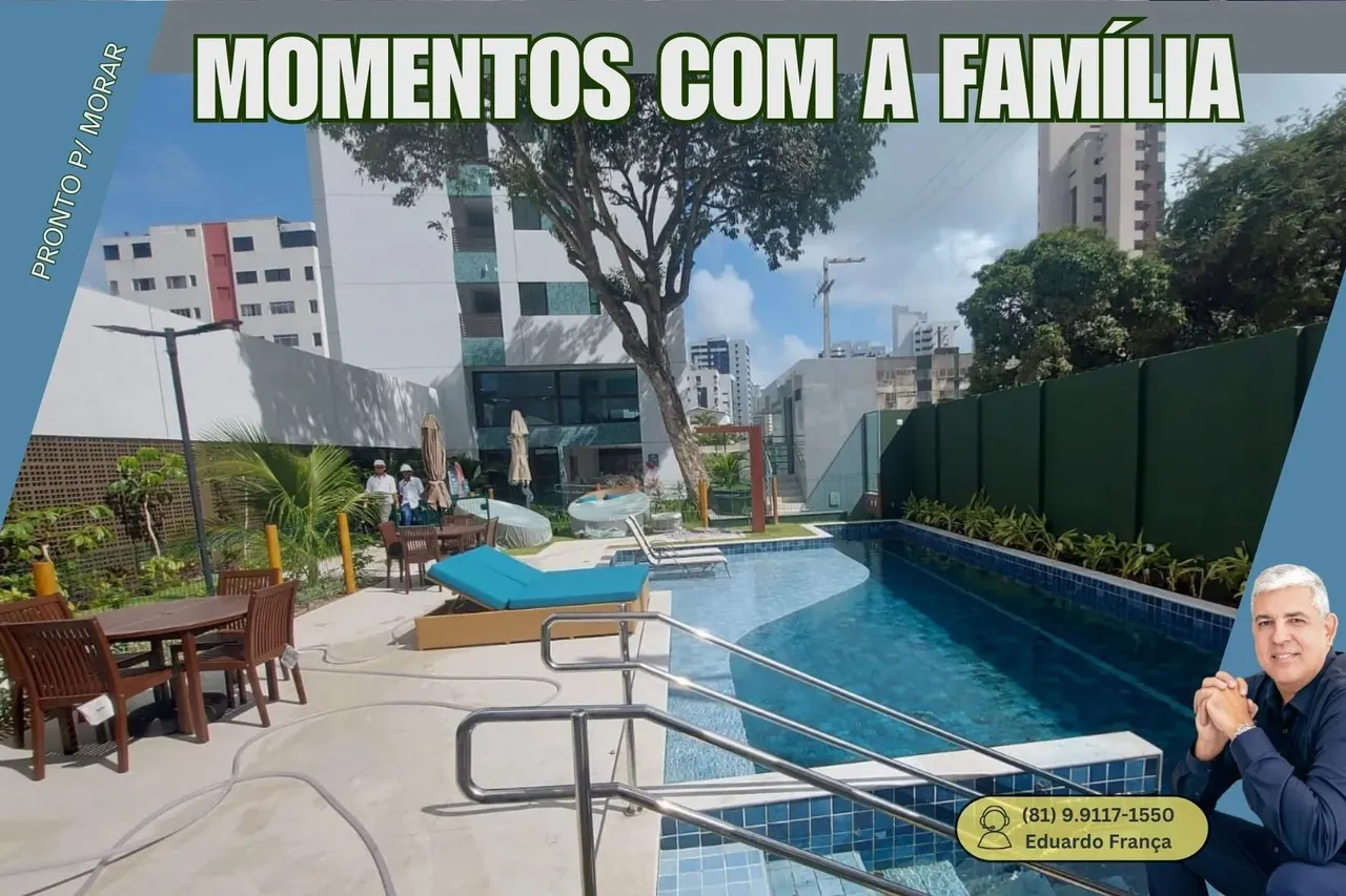 PRONTO PARA MORAR EM CANDEIAS C/ VISTA MAR PRAIA APARTAMENTO 3 QUARTOS 2 SUÍTES CONDOMÍNIO