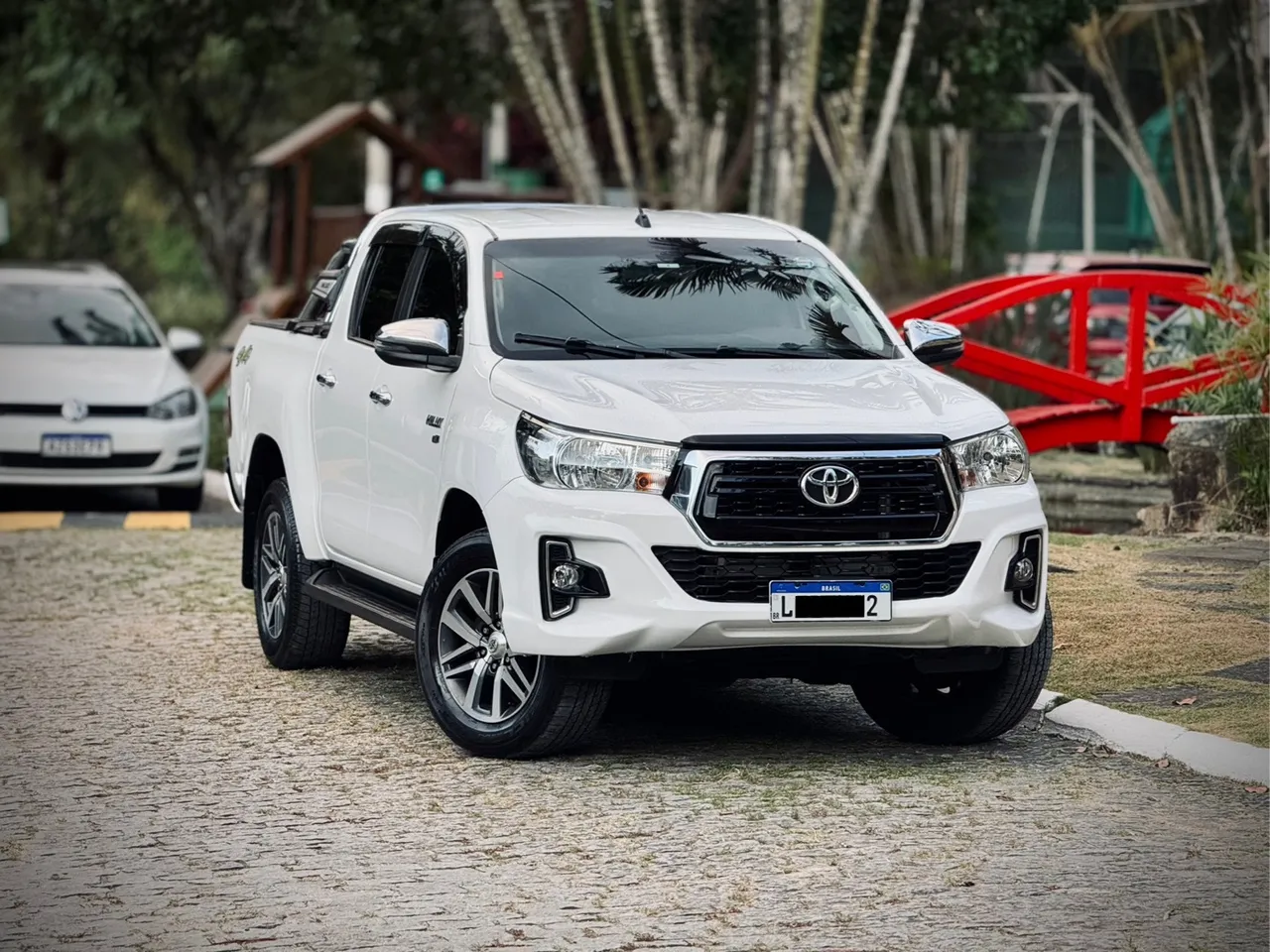 TOYOTA HILUX SRV 4x4 FLEX+GNV 19/19 aceito troca