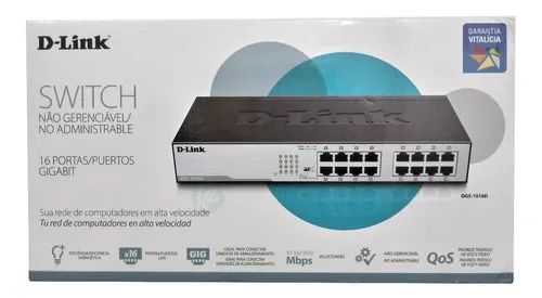 D-Link DGS-1016C Unmanaged Gigabit Ethernet Switch64330135740033120