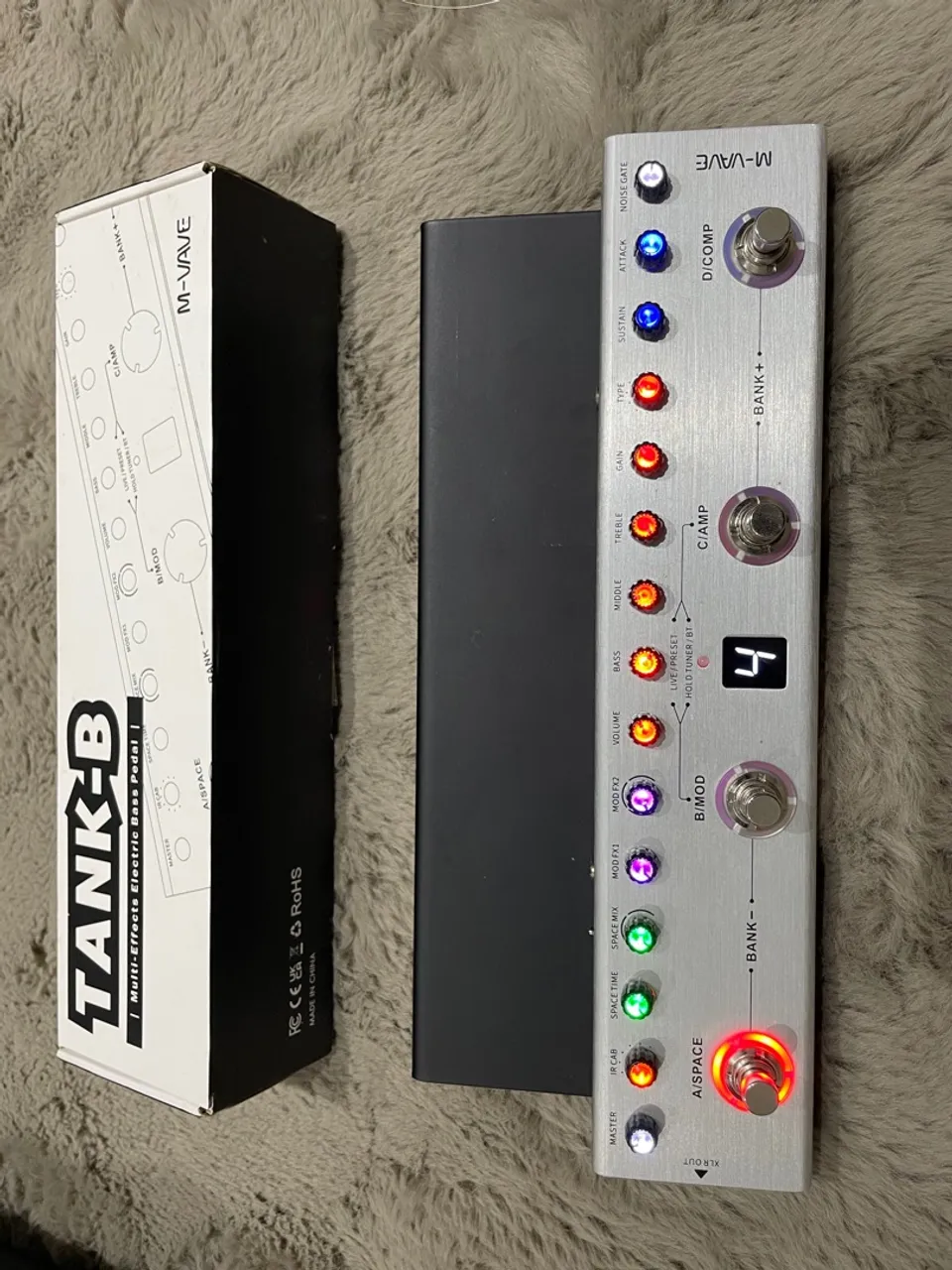 Pedal de efeito para baixo M-VAVE Tank-B