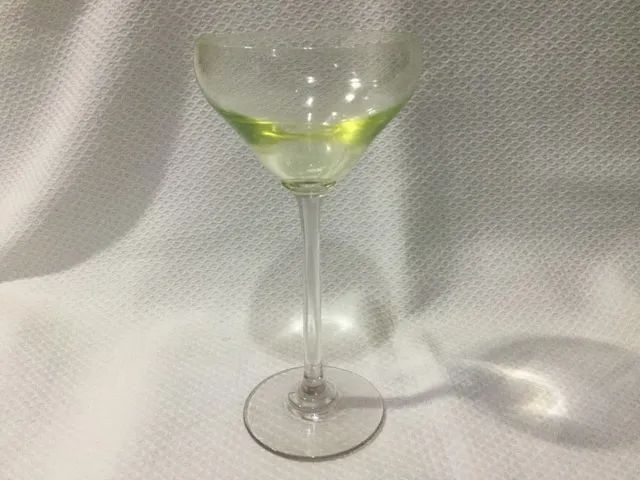 Taça De Cristal Verde Francesa Anos 40 Vintage Colecionador - Foto 6