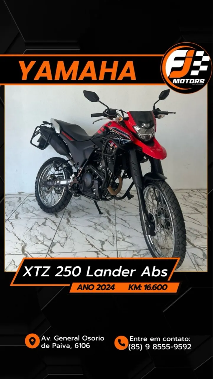 Yamaha XTZ 250 lander ano 2024,extra aceitamos cartão e financiamento bancário