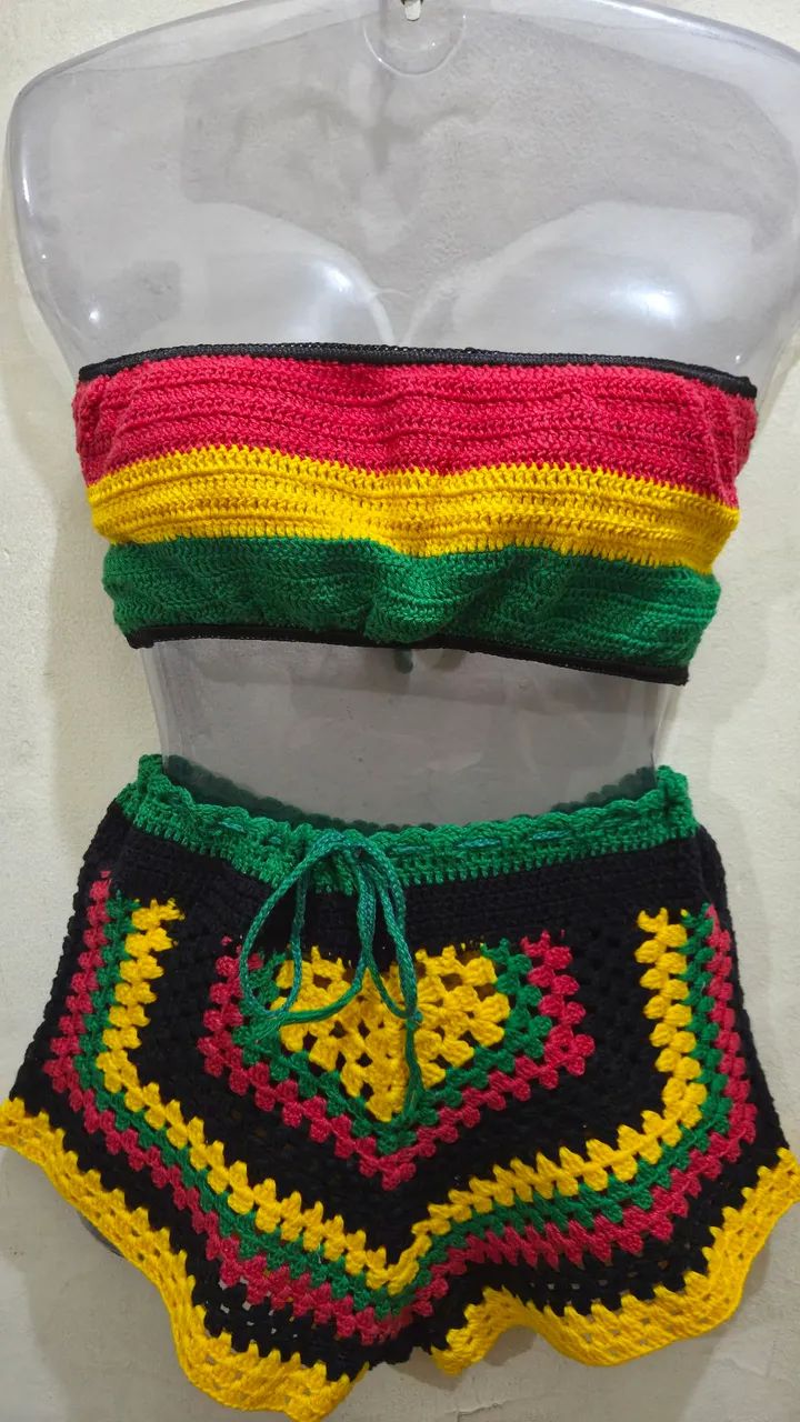 Conjunto de crochê 