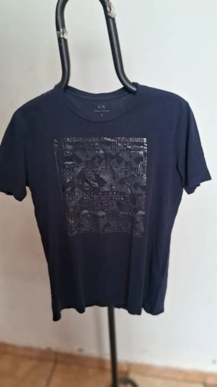 camiseta masculina armani